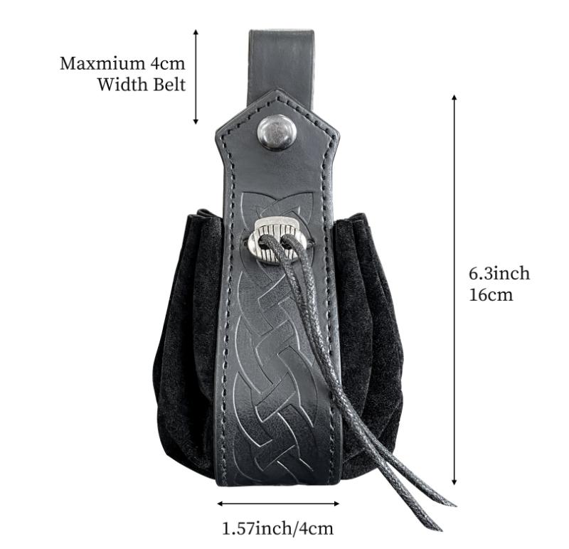 Viking Style Medieval Bag Sling Coin Purse