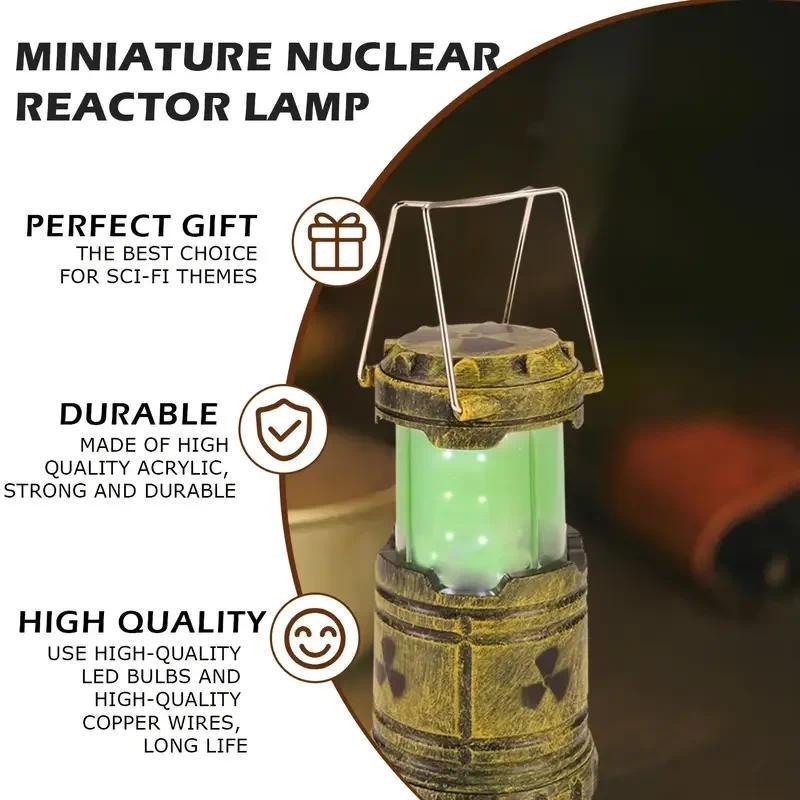 Simulation Nuclear Reactor Lantern Handheld Camping Light Halloween/Christmas Party Decor Night Light Home Decor Ornaments Birthday Gift
