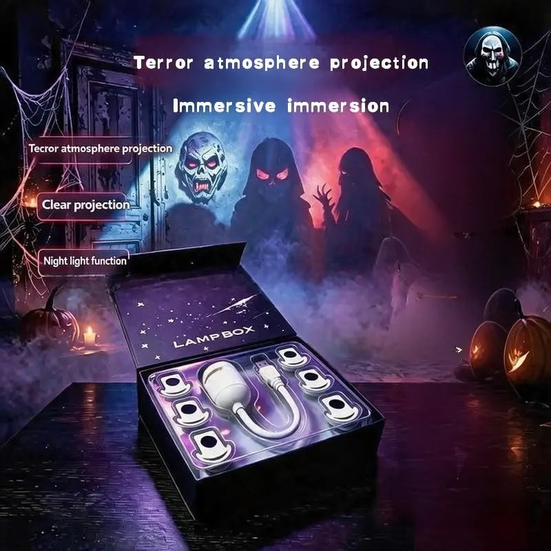 Halloween 12/24 Piece USB Starry Night Projector Light, Ambient Lighting Car Interior, Compact and Portable, Ideal for Car Interior, Home Bedroom, Creepy Atmosphere