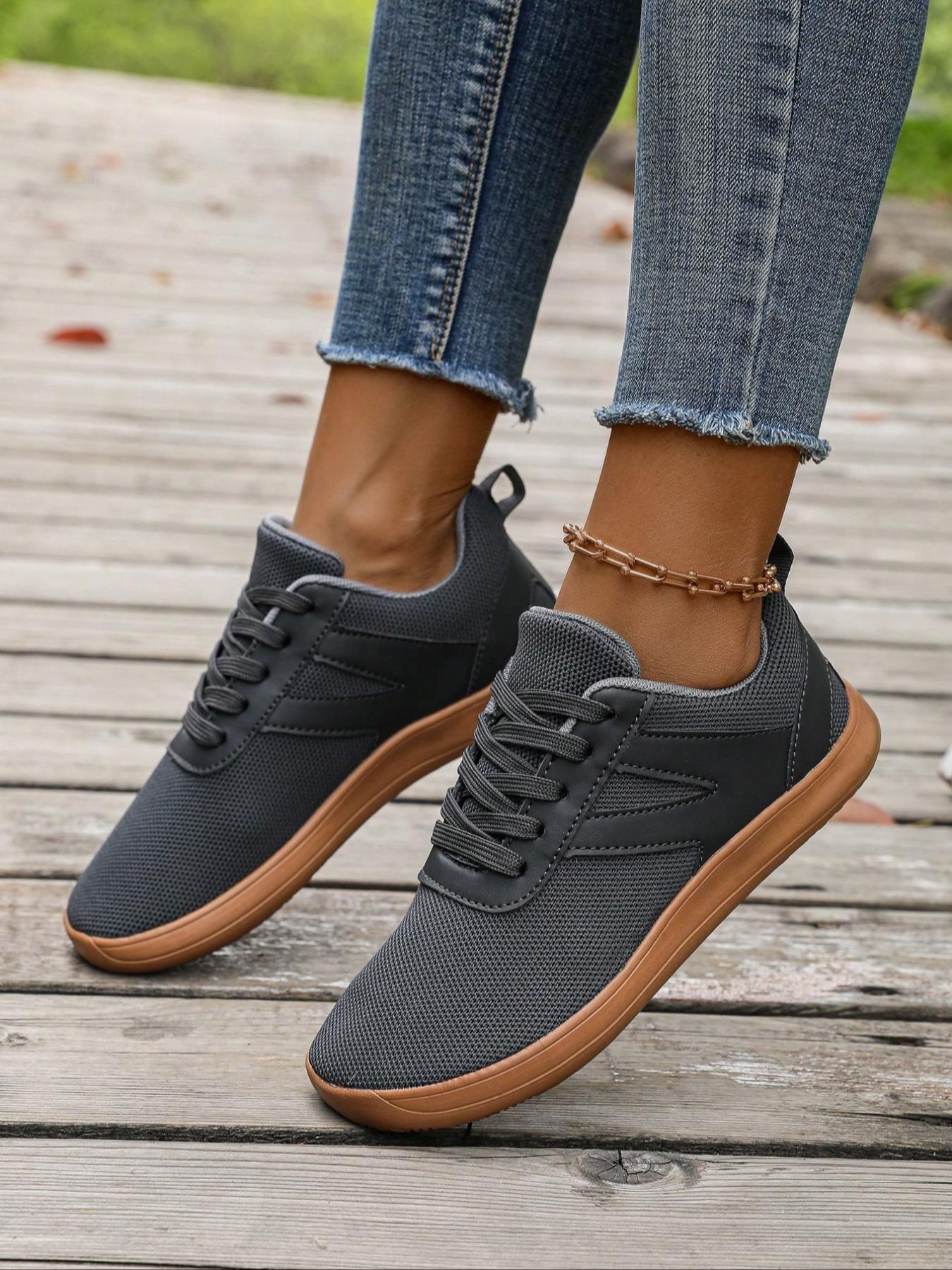 Women's Barefoot Sports Shoes, Wide Width, Light Color Design, Outdoor Long Walks, Walking and Tennis, Casual Tennis Shoes, Sport Style