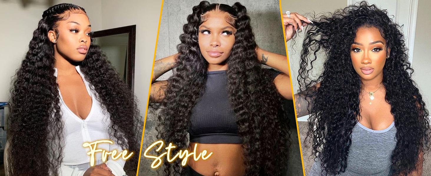 2026 TikTok Shop Deal Chocolate Brown Deep Wave Lace Front Wigs Human Hair 180 Density 13x6 HD Lace Frontal Wigs Curly Human Hair Brown Glueless Wig For Women Pre Plucked with Natural Hairline Valentine's Day Gift