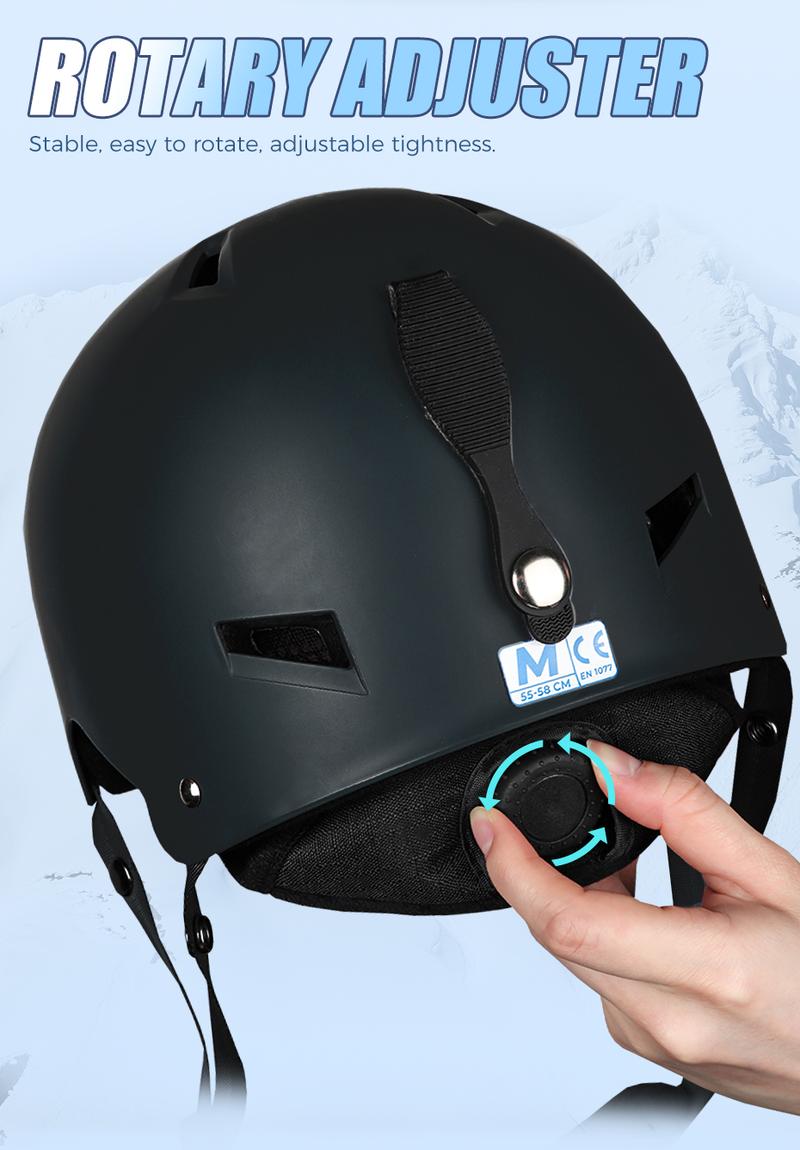 VICTGOAL Ski Helmet for Adults Youth Outdoor Snow Sports ,Snowboard Skateboard Helmet Half-covered Winter Snowmobile Helmet