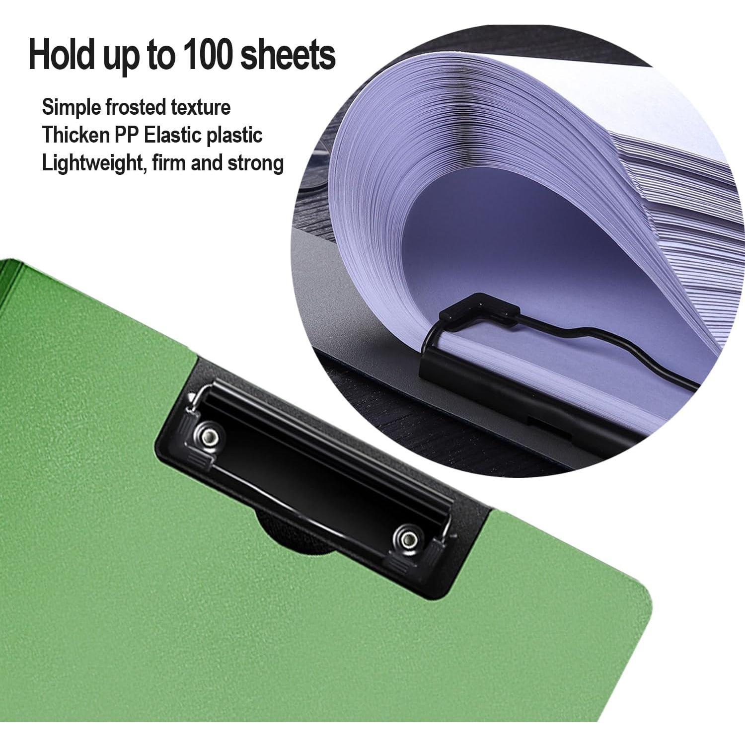 Clipboard Folder, Clipboard with Double Metal Clips, Green | Foldable Clipboards with Pen Holder, 360° Folding, File Cover, Lightweight, 12.4x 9.6 Clip Board Folder for Work Clipboard Folder, Clipboard with Double Metal Clips, Green | Foldable Clipboards with Pen Holder, 360° Folding, File Cover, Lightweight, 12.4x 9.6 Clip Board Folder for Work