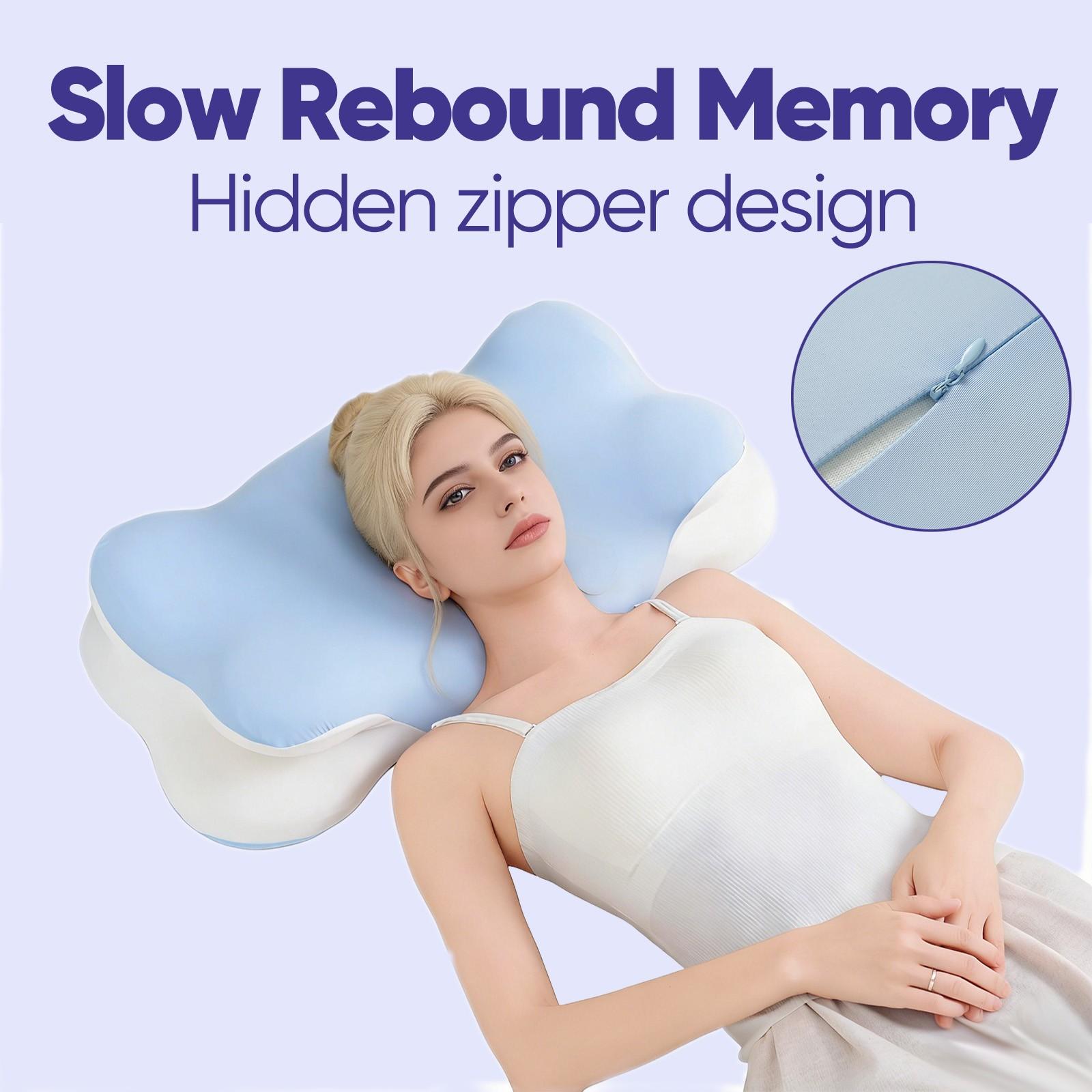 3D Cloud Pillow Memory Foam Pillow, a multi-functional bed pillow for relaxing the neck and shoulders, ideal for adult side sleepers, experience deep sleep with its enlarged surface that perfectly cradles the head. A perfect gift for family and friends.