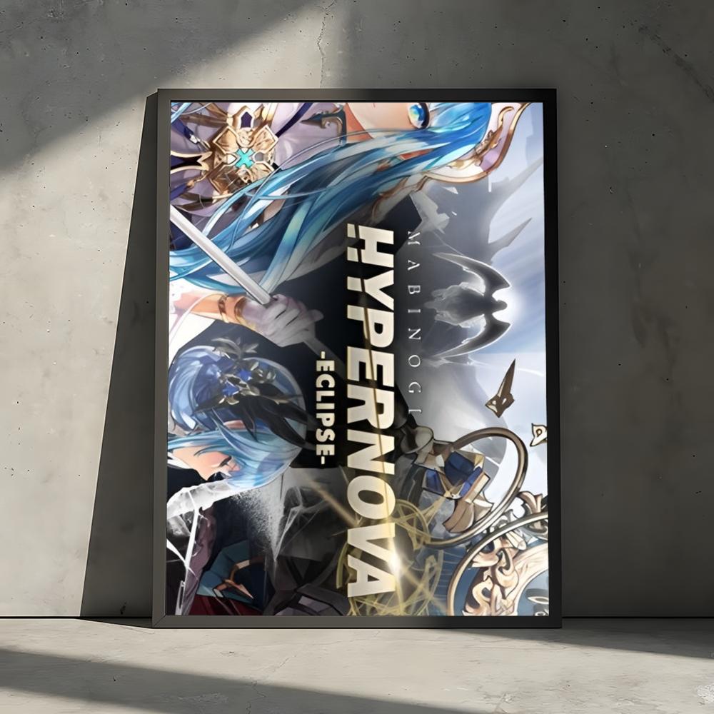 Classic M-Mabinogi Painting Calligraphy Gallery-Quality Canvas Wall Art Poster | Waterproof & Fade-Resistant | Minimalist Unframed Design | Living Room, Bedroom & Office Decor | Multiple Sizes | Holiday gifts