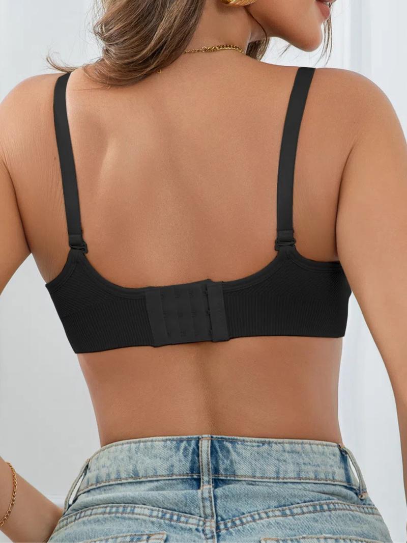 Maternity Solid Color Nursing Bra, Seamless Maternity Bra, Comfortable Breathable Removable Chest Pad Nursing Bra, Maternity Underwear for Pregnancy & Postpartum