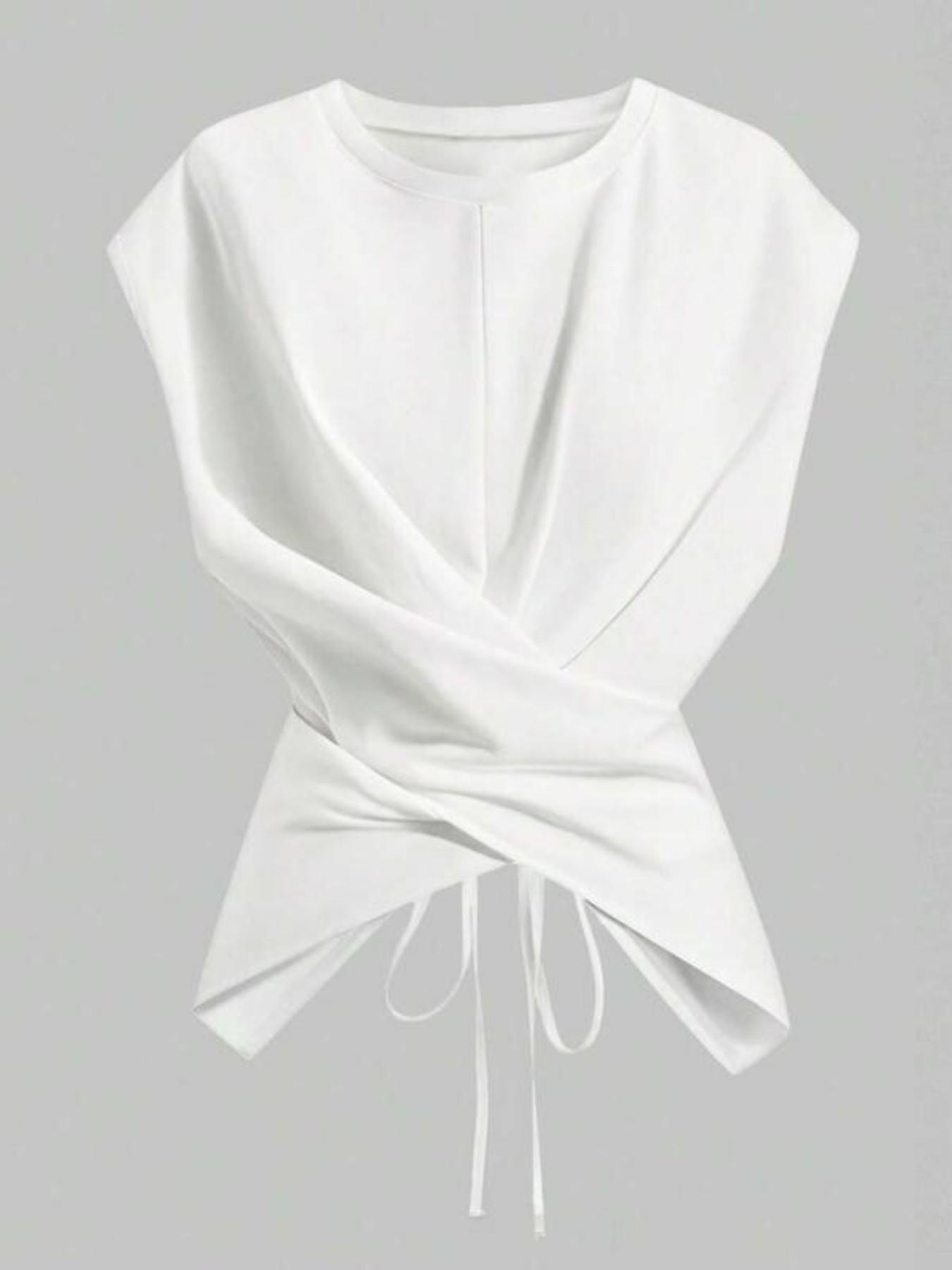 Women's Solid Color Basic Casual Knitted Vest Top, Sleeveless Pullover, Slim-Fitting, Comfortable and Stylish, Perfect for Spring & Fall