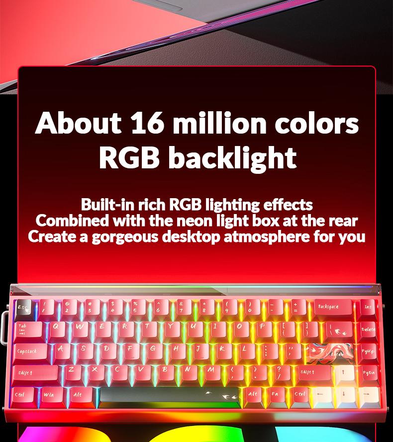 [New]AULA HERO 68 Ultra Aluminum Wired Magnetic Switch 65% Gaming Keyboard, RT 0.005mm, 8K Hz Polling Rate, Ultra-Fast Response, CNC Aluminum Body, RGB Backlight, Supports RS, SOCD,  MPT Functions(Comics White) Pro Gamer Design TikTokShopfalldealsforyou