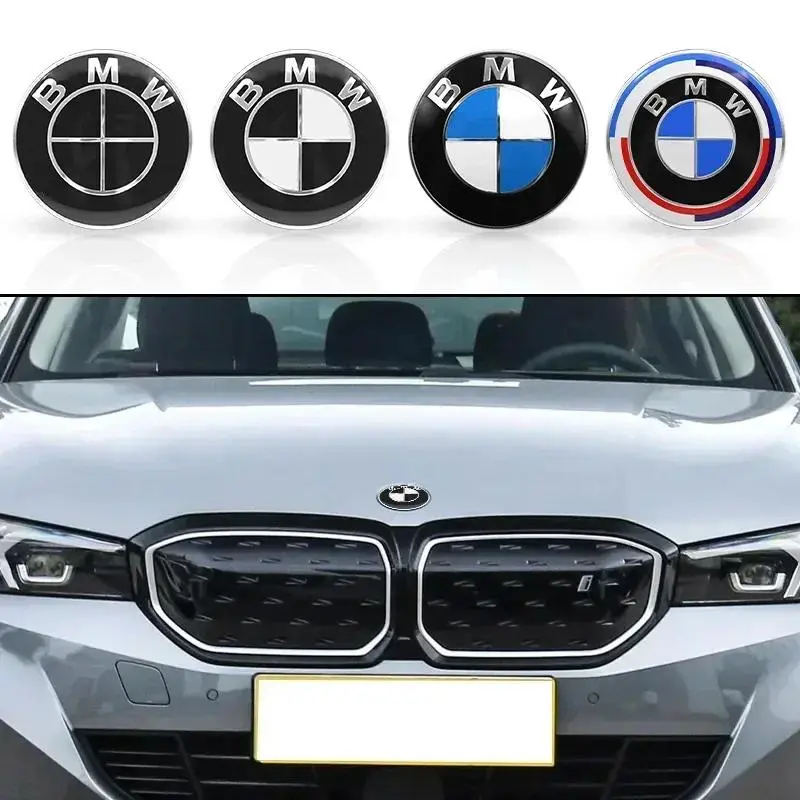 thumbnail image 2 of 74mm Rear Trunk Emblem For BMW – Blue/White, OEM 51148132375 2 of 3