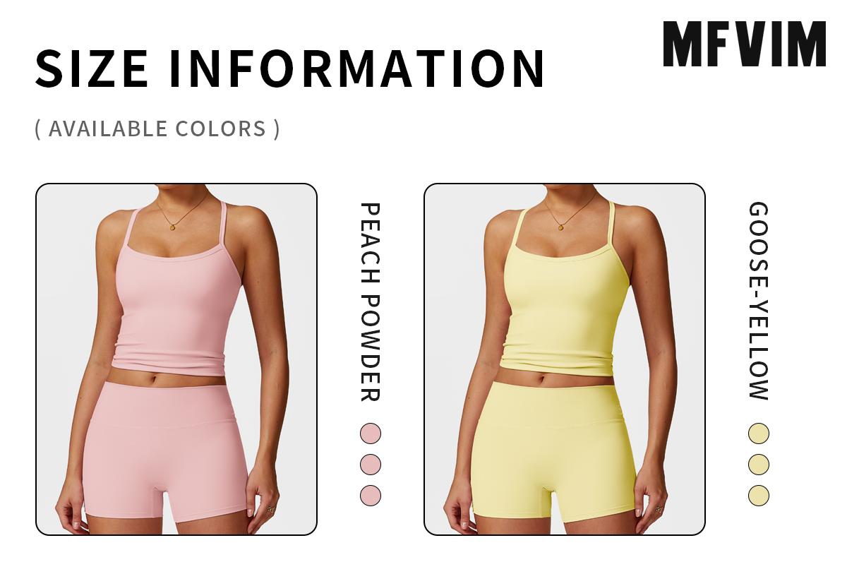 MFVIM Women's Yoga Wear Backless Lace Up Sports Bra and High Waisted Hip Lifting Shorts Matching Workout Set butt-lifting Pilates Improver Suit Sleeveless Gym Tops Lightweight Activewear Running Outfits Sporty Style Clothes SpringStatements