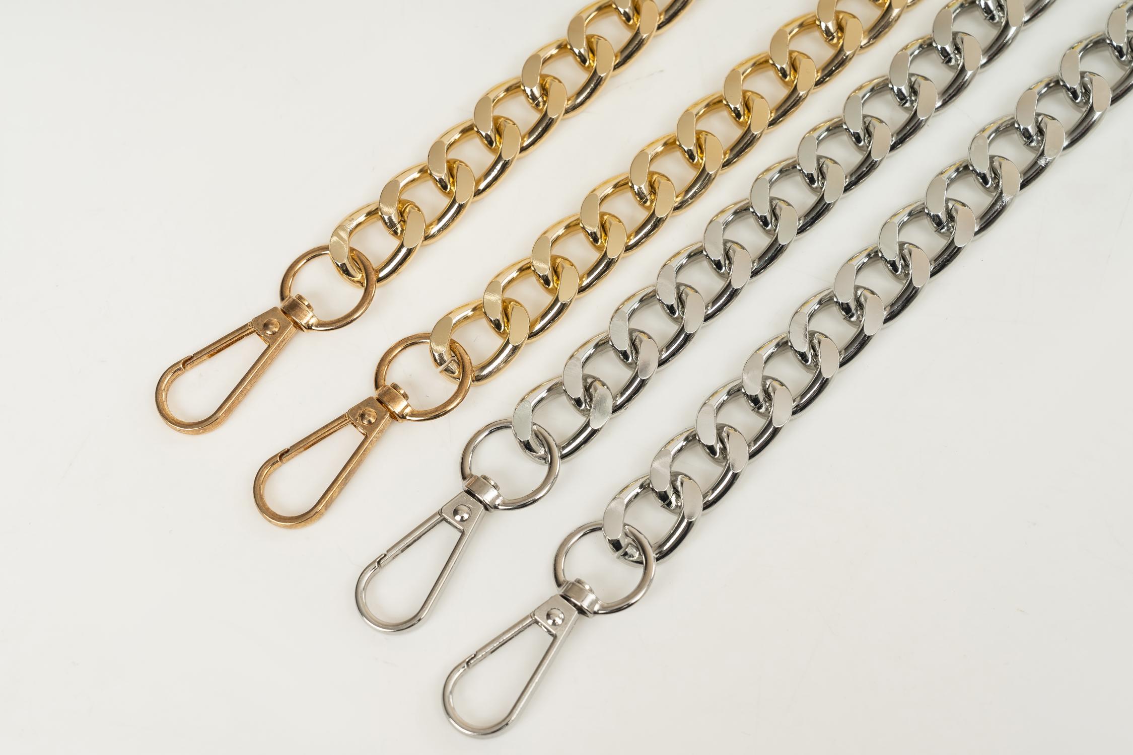 2026 Versatile Gold Aluminum Chain, Works as a Trendy Bag Charm AND a Fashionable Waist Chain, Ideal for Casual & Streetwear Looks