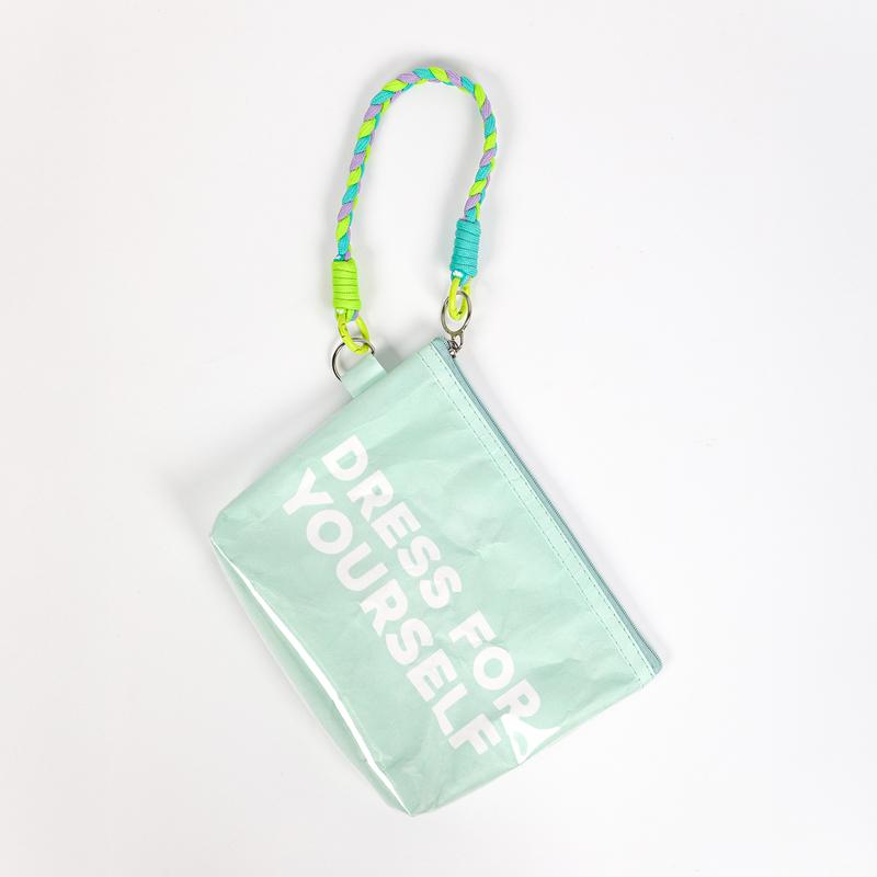 Blooming Jelly Waterproof DuPont paper Pouch Purse Women Bag Matching Wristlet