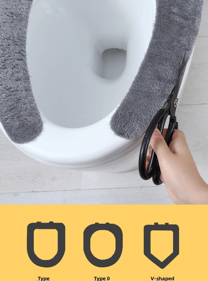 Waterproof Cartoon Toilet Seat Sticker – Universal Self-Adhesive & Cuttable Soft Cushion Pad 2PCS