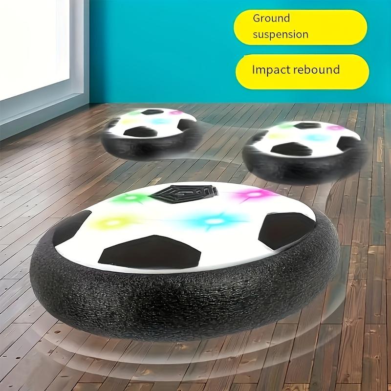 Floating Soccer Ball with LED Light for Indoor and Outdoor Fun, Interactive Gift for Kids, Requires 3 Aa Batteries, Lightweight Design