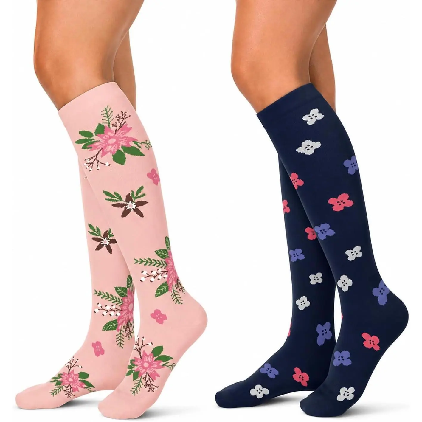 30-40mmHg Medical Graduated Compression Socks for Women & Men – Knee High Support Stockings for Circulation, Hiking, RunningGift