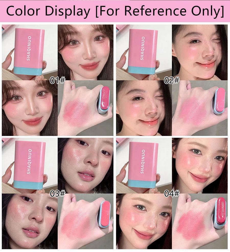 Luster Water Glow Blush Stick, Achieve Lustrous Transparent Flawless Skin, Natural Blood Color, Neutralizes, Long-Lasting Hydration, Dry Skin Friendly