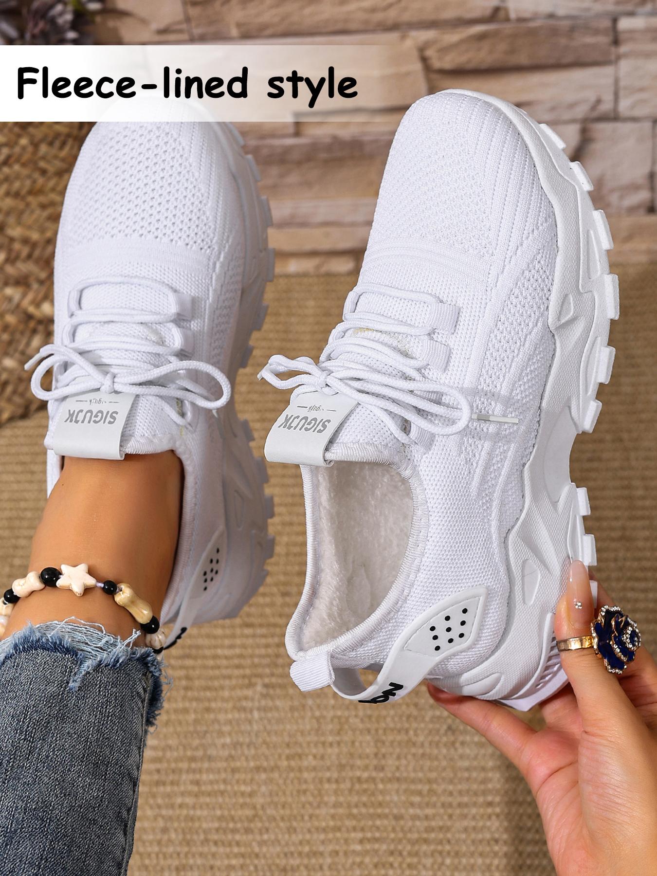 Women's Casual Low-Top Walking Shoes, Textile Upper, PVC Sole, Round Toe Design, All Season Comfortable Footwear, Lightweight Breathable Shoes