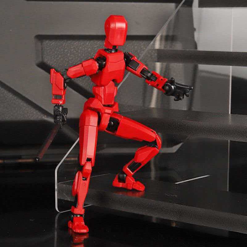 3D Printed Robot Model, Fully Assembled, Multiple Joints, Activity Joint Design, Action Figure, Perfect Desktop Decoration Gift, Easter & Halloween Gifts