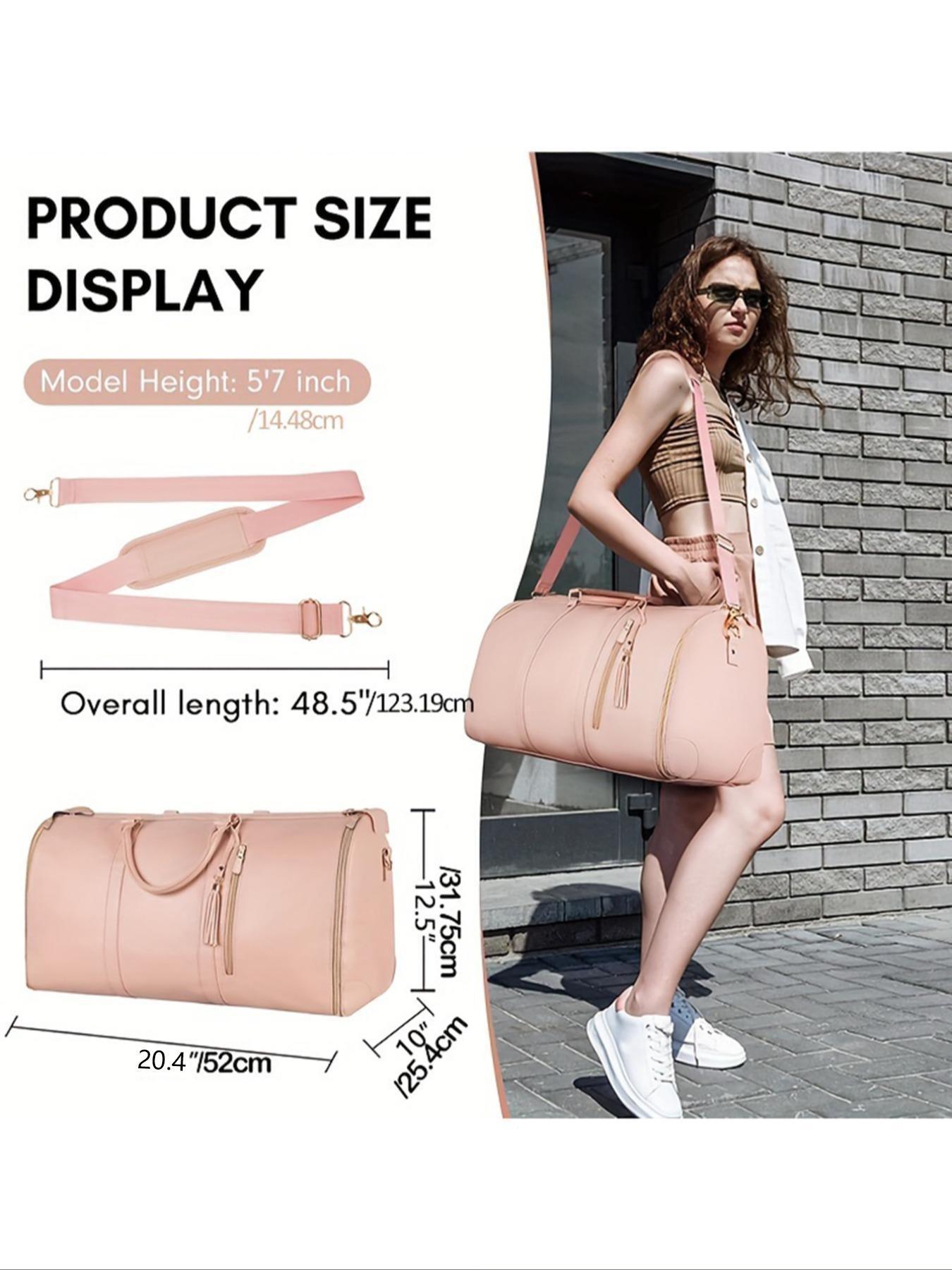 Multifunctional clothes-hanging travel storage bag, portable folding suit bag, large-capacity fashion, simplicity, leisure and joker handbag for business trip,  classic   suitable for business trip, Travel Duffle Bag, etc.