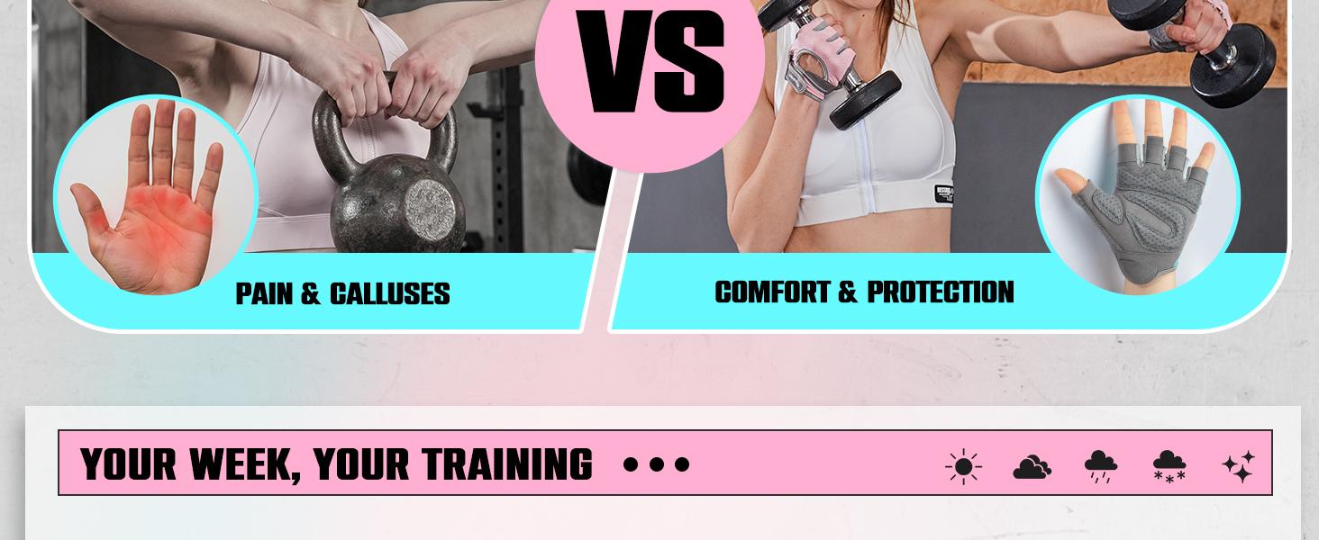 Workout Gloves for Women and Men, Breathable Weight Lifting Gloves for Gym Exercise, Fitness, Training, and Cycling, with Excellent Grip and Cushion Pads