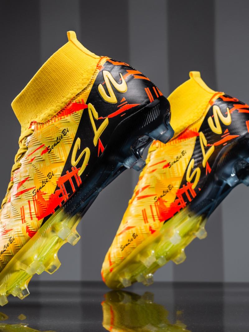 High-Performance Natural Grass Football Shoes, Practical Long Studs, Unisex Adult Soccer Shoes, Outdoor Training & Match Shoes, Soccer Cleats