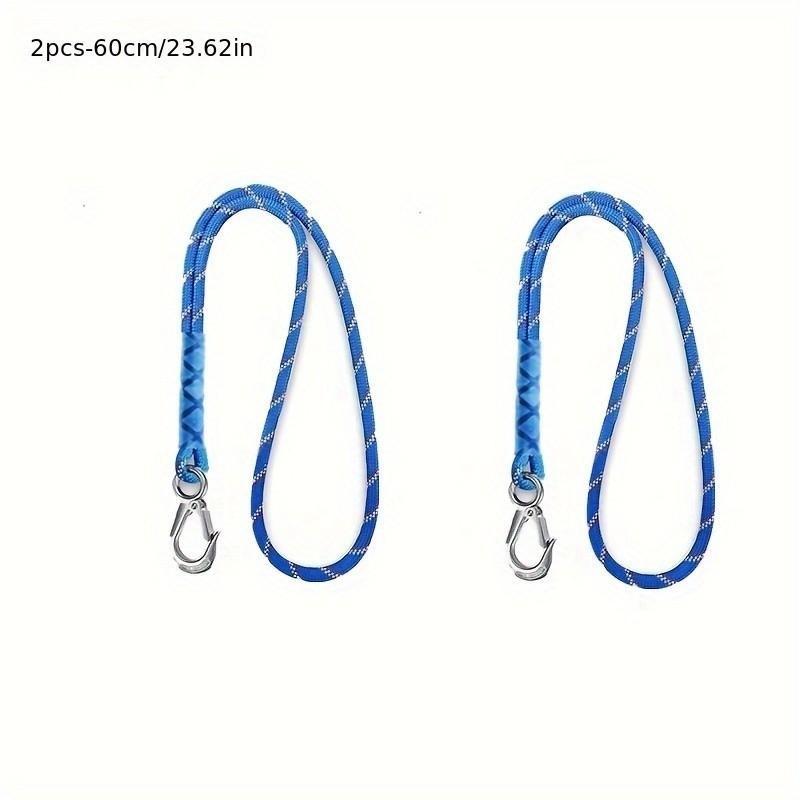 Nylon Rope with Metal Hooks, Secure Attachment, Wear-Resistant, Lightweight Design Hanging Rope for Swings, Hammocks, Patio Chairs, Garden, Camping, Versatile Use, Durable Outdoor Gear