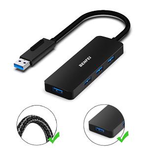BENFEI USB 3.0 Hub, USB-C HUB, 2-in-1 USB Type-A/Type-C Hub with 4 USB 3.0 Ports Compatible for MacBook, Mac Pro, Mac Mini, iMac, Surface Pro, XPS, PC, Flash Drive, Mobile HDD BENFEI USB 3.0 Hub, USB-C HUB, 2-in-1 USB Type-A/Type-C Hub with 4 USB 3.0 Ports Compatible for MacBook, Mac Pro, Mac Mini, iMac, Surface Pro, XPS, PC, Flash Drive, Mobile HDD