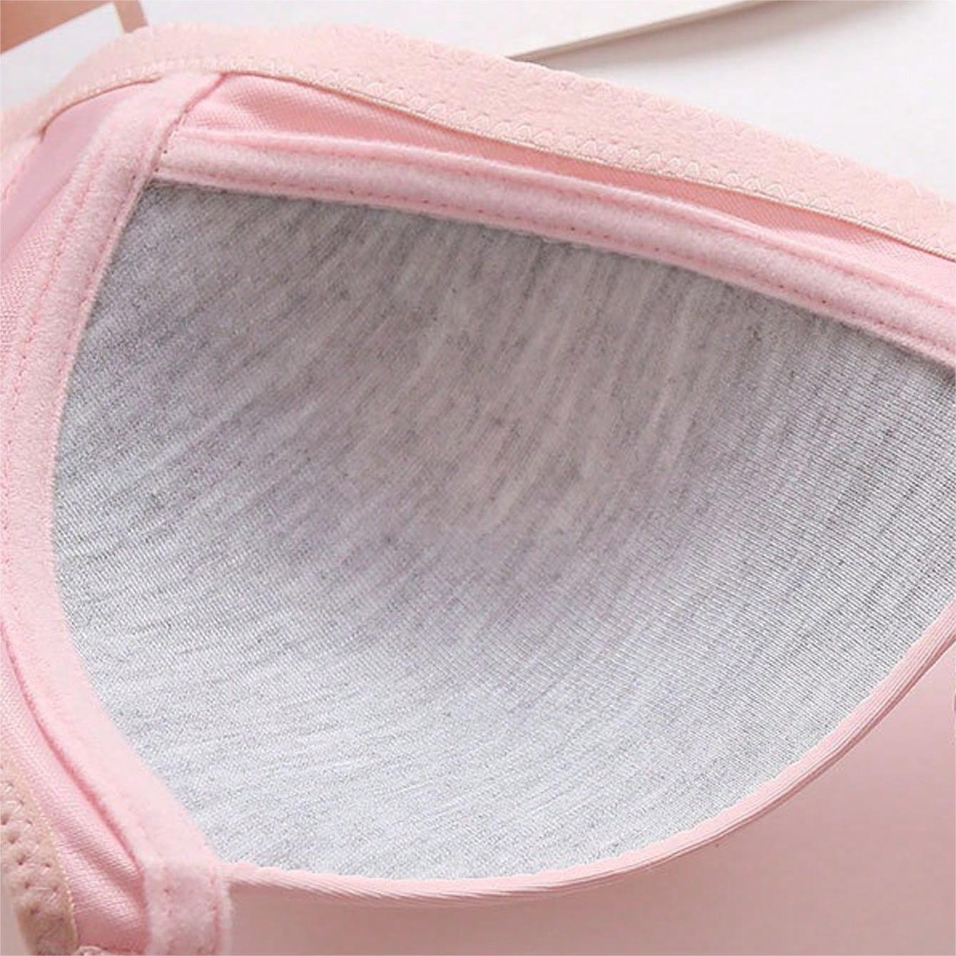 3Pcs Women Simple Colorblock Seamless Bra Comfort & Breathable Wireless Push Up Bra Solid Color Lingerie Christmas Womenswear Minimalist wireless bra Colorblock Wireless push bra