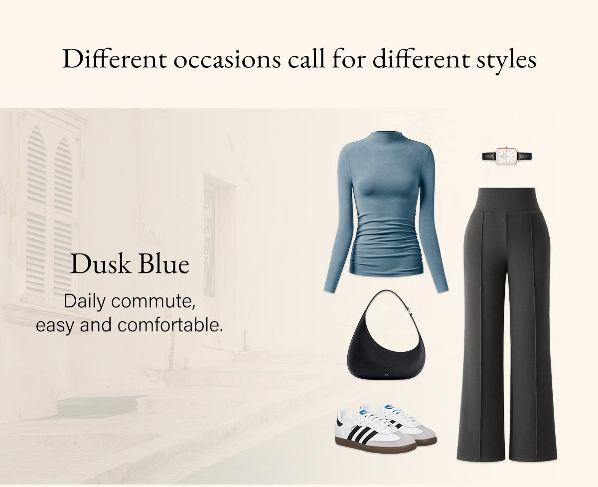 OGL Eco-Mousse Thermal Ruched Sides Tuckable Mockneck Top ProWarm 41F-59F Elegant Knit Minimalist Womenswear teacher bae outfit Clothes Clothing SpringStatements