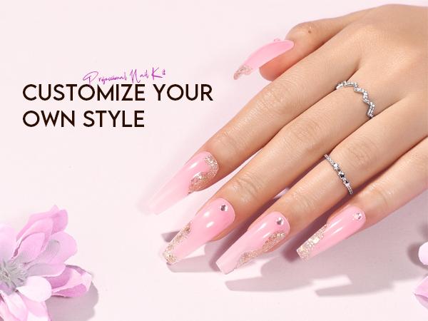 Morovan Poly Gel Nail Kit: 1OZ Large Capacity Poly Nail Gel Kit Best Valentine Gift For Her with UV Light - Clear Pink Poly Extension Gel for Beginners with Everything All In One Poly Gel Kits for Nail Manicure Starter