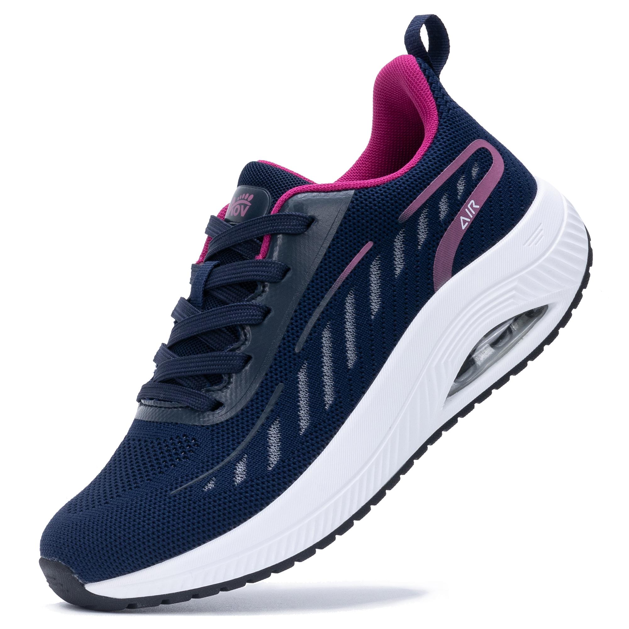 AOV Women Comfortable Arch Support high arched Walking Athletic Sports Shoes Air Cushion Sneakers