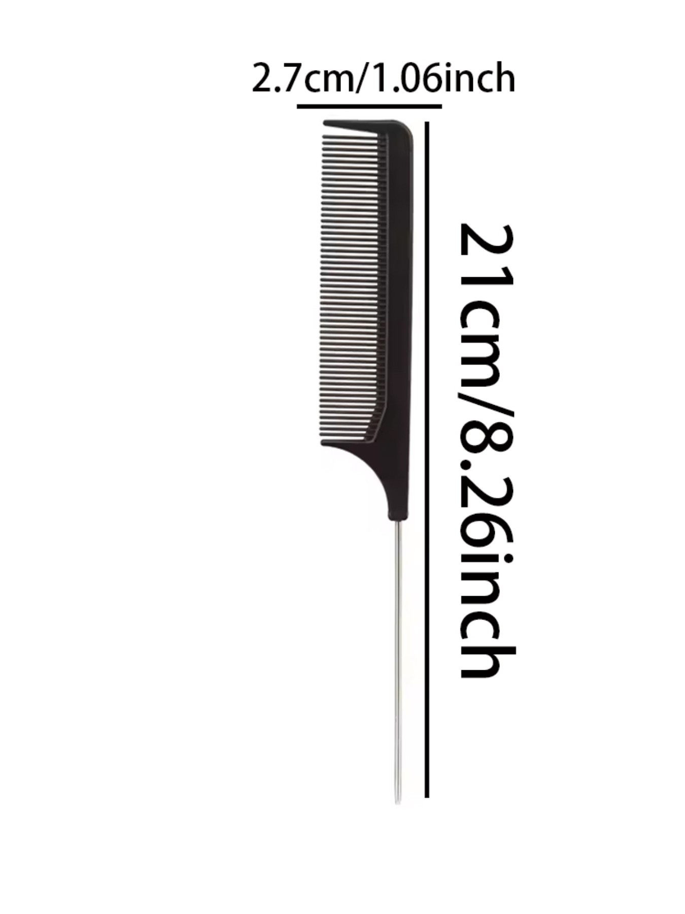 Anti-Static Comb Set, Fine Tooth Dense Combs, Steel Needle Tail Comb, Hair Styling Tool for Home and Salon Use