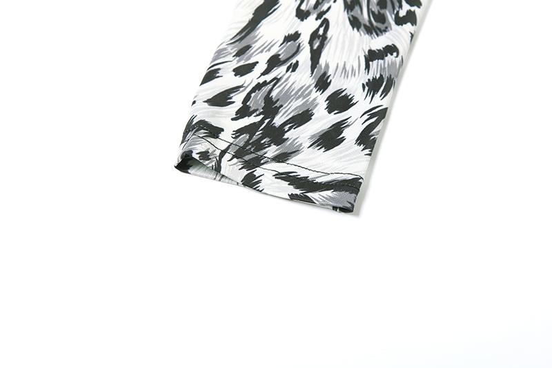 DOUCIU Trendy Personality Street Hip-Hop Versatile Casual Tight Sexy Hot Cool Women'S Thin Printed Long-Sleeved Jumpsuit Party Costume