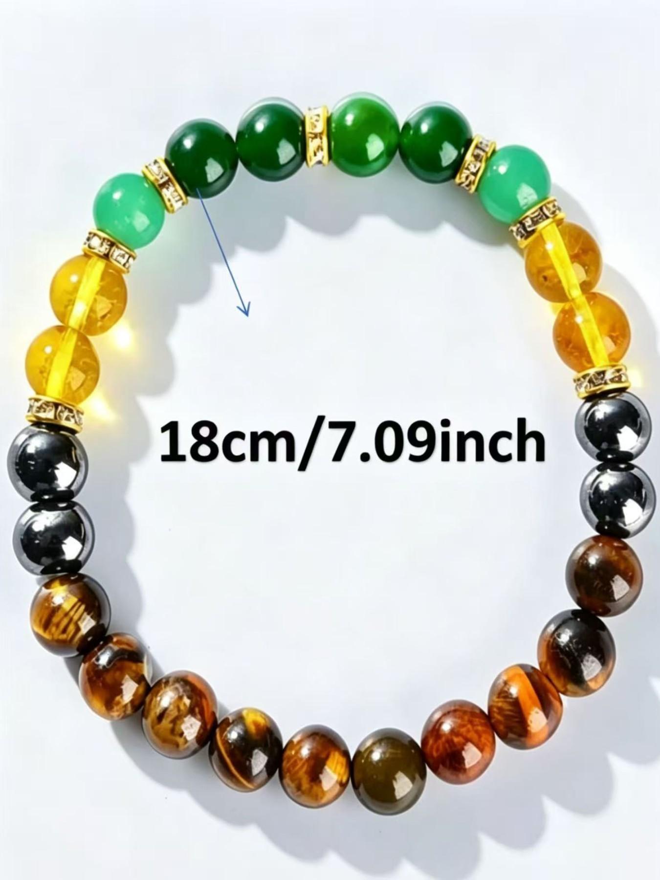 Hematite and Tiger Eye Money Bracelet, Lucky Bracelet, Attracts Wealth, Prosperity, Abundance, Feng Shui Jewelry, Handmade Design