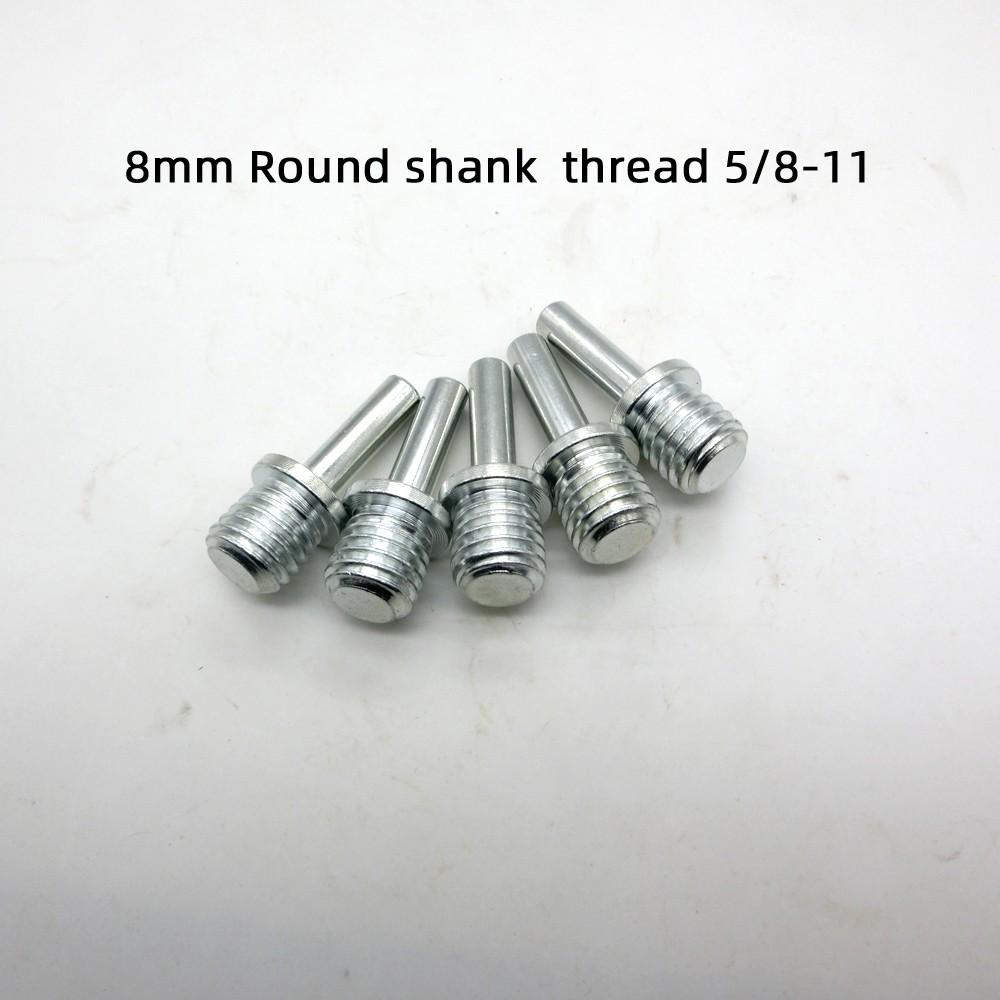 8mm Round Shank Conversion Rod Thread Specification 5/8-11, Electric Tool Accessories Self-Stick Polishing Disc Connection Rod Drill Adapter