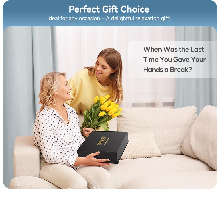 [Plus Model] CINCOM Upgraded Hand Massager, Cordless Finger Soother with Comfort Warmth, Customizable Settings, Rechargeable, Provides Soothing Relaxation, Wonderful Gift for Loved Ones