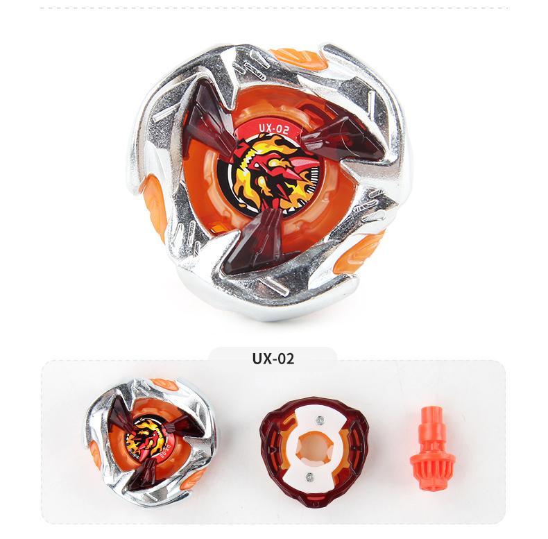 Bey X UX Booster Starter Battle Top with Launcher Grip Set Gyro Spinning Toy Fighting Game Xmas Gift