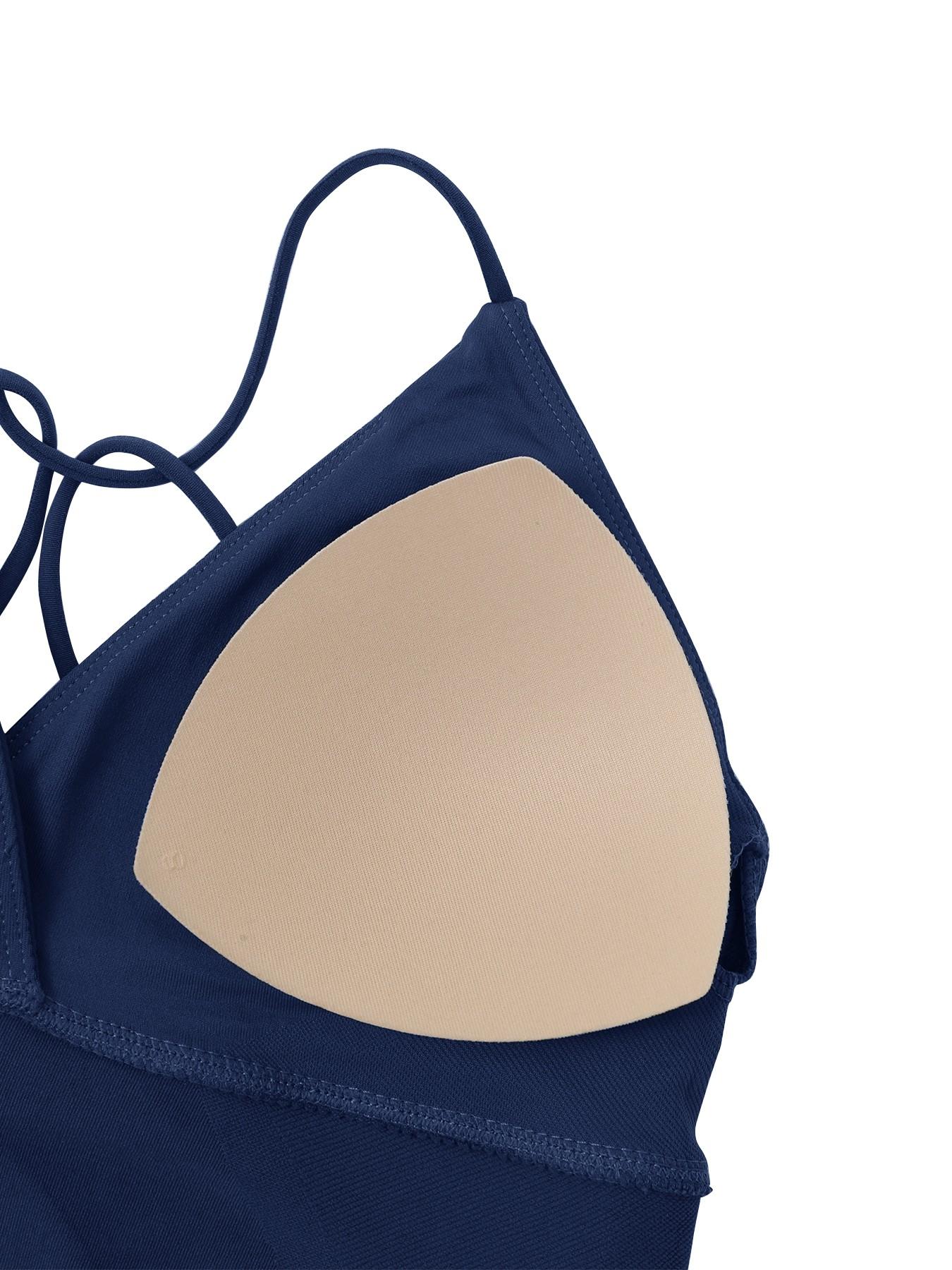 Deep V Women's Tank Top, Longline Backless Scoop Neck Bra Athletic Fitness Sports Workout Gym Crop Top Slim Fit Ribbed Spaghetti Strap Tank Top Summer Soft V-Neck Camisole Trendy Sleeveless Basic Shirt Lightweight