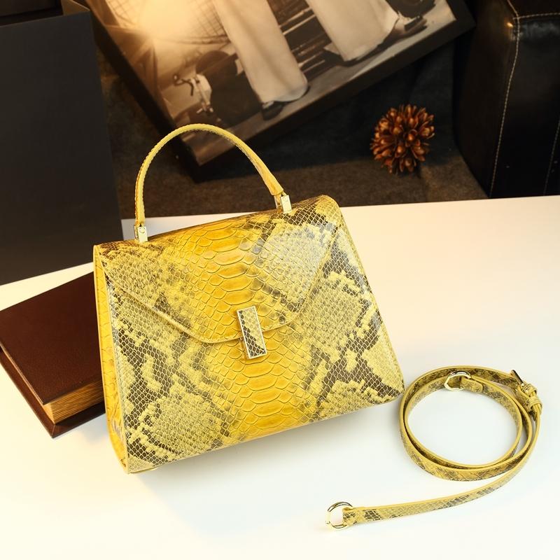 Elegant Snake Print Handbag, Luxurious Retro Small Square Bag, Chic Commuter Crossbody Bag, Unique Design Shoulder Bag