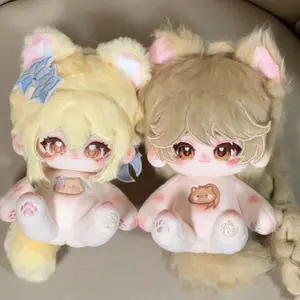 2026 new Stuffed 20cm Game Genshin Impact Aether Lumine Plush Dress-up Cotton Doll Toys for Kids Character Periphery Cosplay Collection