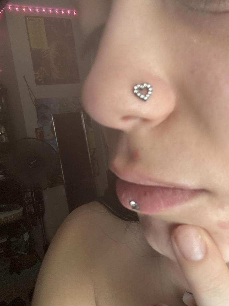 20G Nose Studs for Women 3PCS. Delicate Heart-shaped CZ Nose StudsHypoallergenic 316L Surgical Stainless Steel Piercing Jewelry. ou fter bodyjewelry bat  septum Gold Plated Small Hoop Earrings Set Trendy Sterling S faux  industrial cartilage tragus earrin