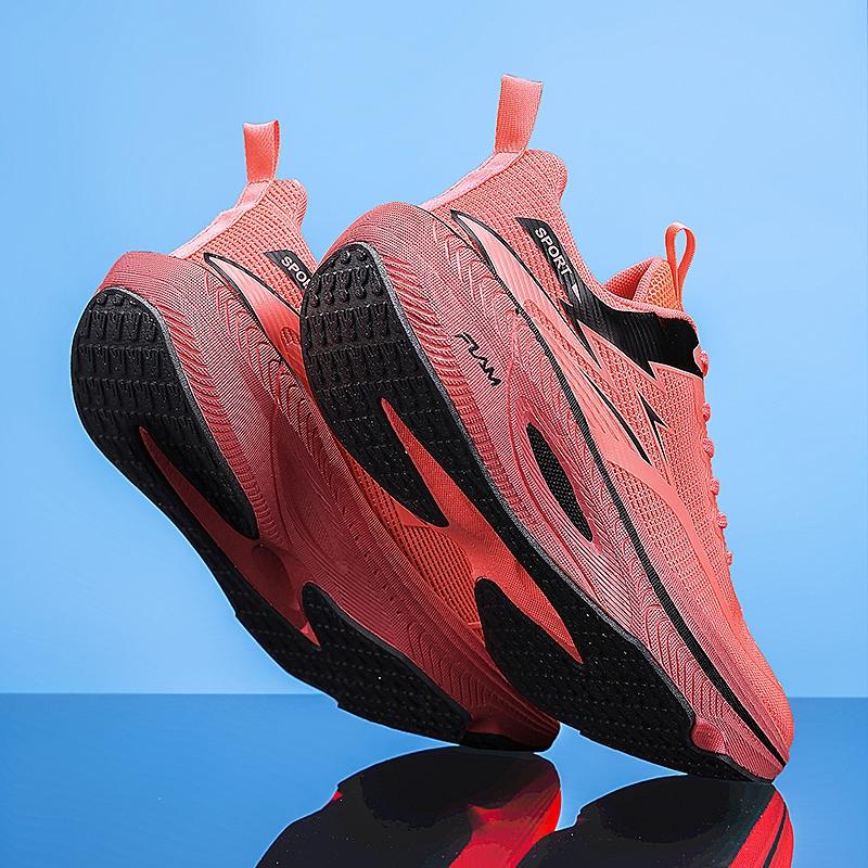 2026 Spring New Couple Running Shoes, Sporty Running Shoes, Lightweight Breathable Mesh Sport Sneakers, Comfortable Textile Casual Shoes for Men and Women