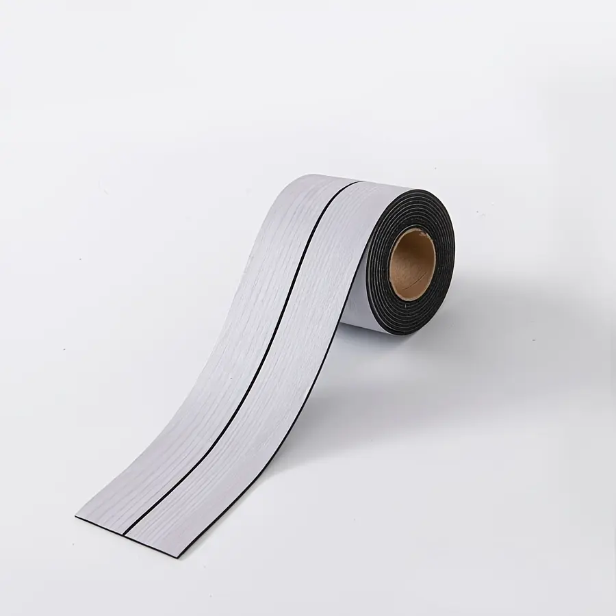 Self-Adhesive Baseboard Sticker Roll, Self Adhesive PVC, Ideal for Interior Walls, Door Frames, Ceilings, Floors, Bathrooms, Shower Areas, 118.11"x3.937"