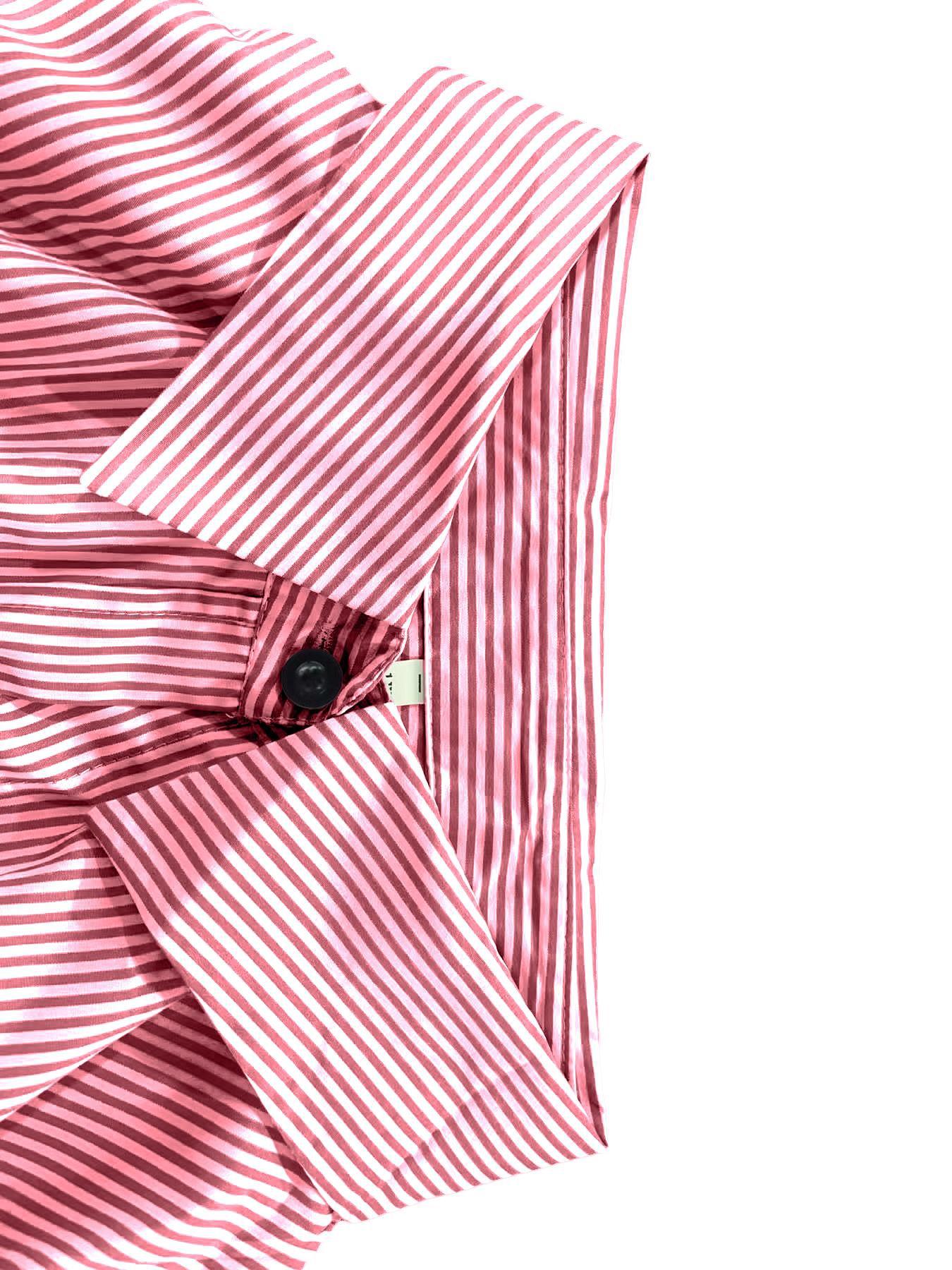 Plus Size Women's Striped Button Shirt, Loose Long Sleeve Casual Top, All Seasons Wear, Perfect for Office & Daily Use