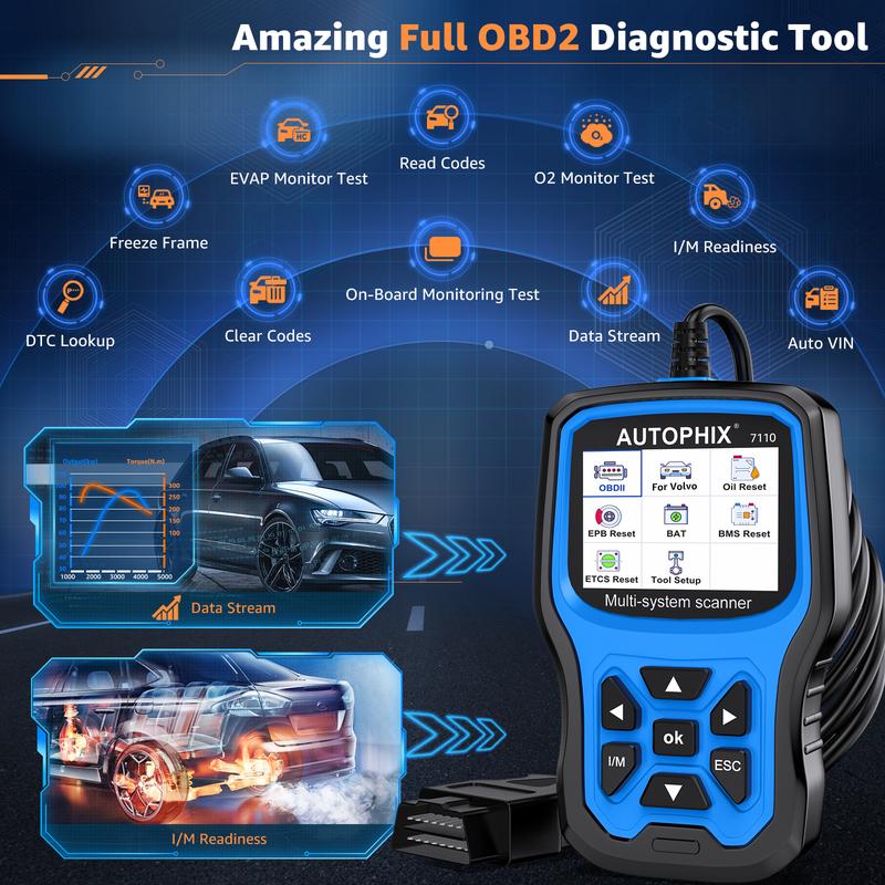 Autophix 7110 OBD2 Scanner Alll System ABS SRS Automotive diagnostic tool for Volvo Vehicle Autophix 7110 OBD2 Scanner Alll System ABS SRS Automotive diagnostic tool for Volvo Vehicle