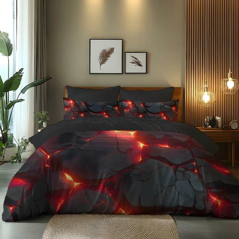Light Design Bedding Set, Soft Comfortable Duvet Cover & Pillowcases, 3D Digital Print, Suitable for Bedroom Hotel School Dormitory, Modern Bedding Set