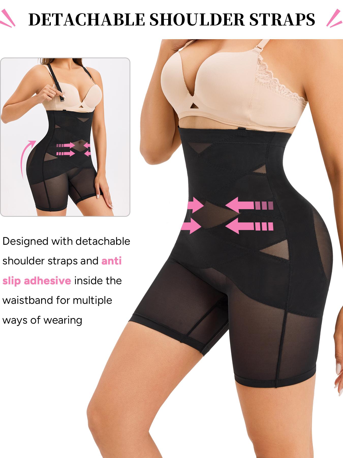 Women's High Waist Panties, Adjustable Straps, Anti-Slip Design, Cross Layer Interior, Perfect for Daily Wear & Special Occasions, High Waist Shaper, High Compression Shapewear