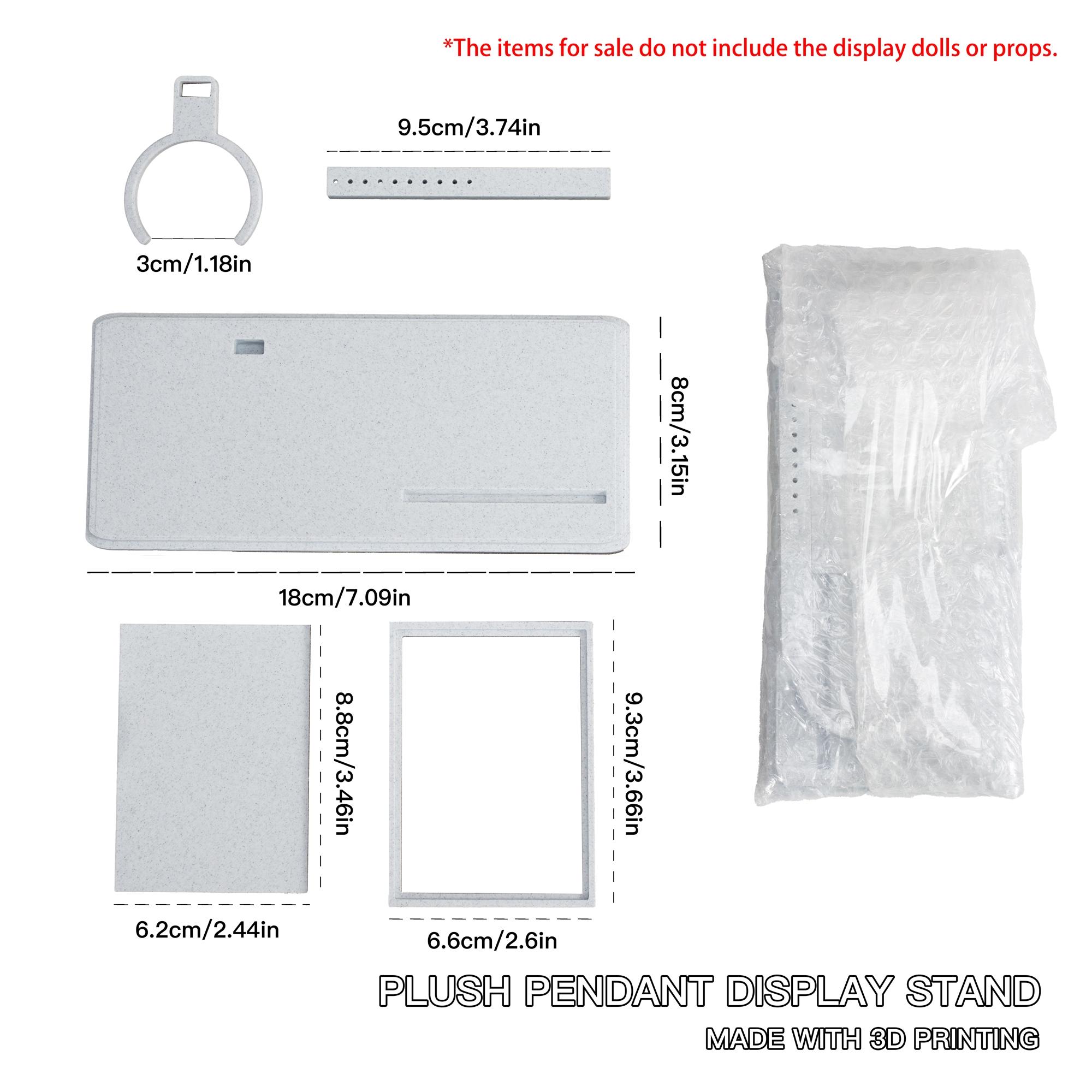 Plush Pendant Display & Storage Stand - Desktop Showcase Base for Collectible Cards and Decor​