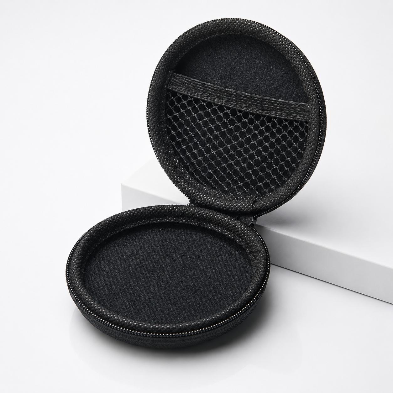 Multifunctional Hard Case Storage Box: Waterproof Design, Round or Square Options. Organize USB Cables, Headphones, SD Cards, Keychains & Small Accessories. Anti-Loss Storage Bag for Daily Electronic Devices, Keep Everything Tidy & Secure.