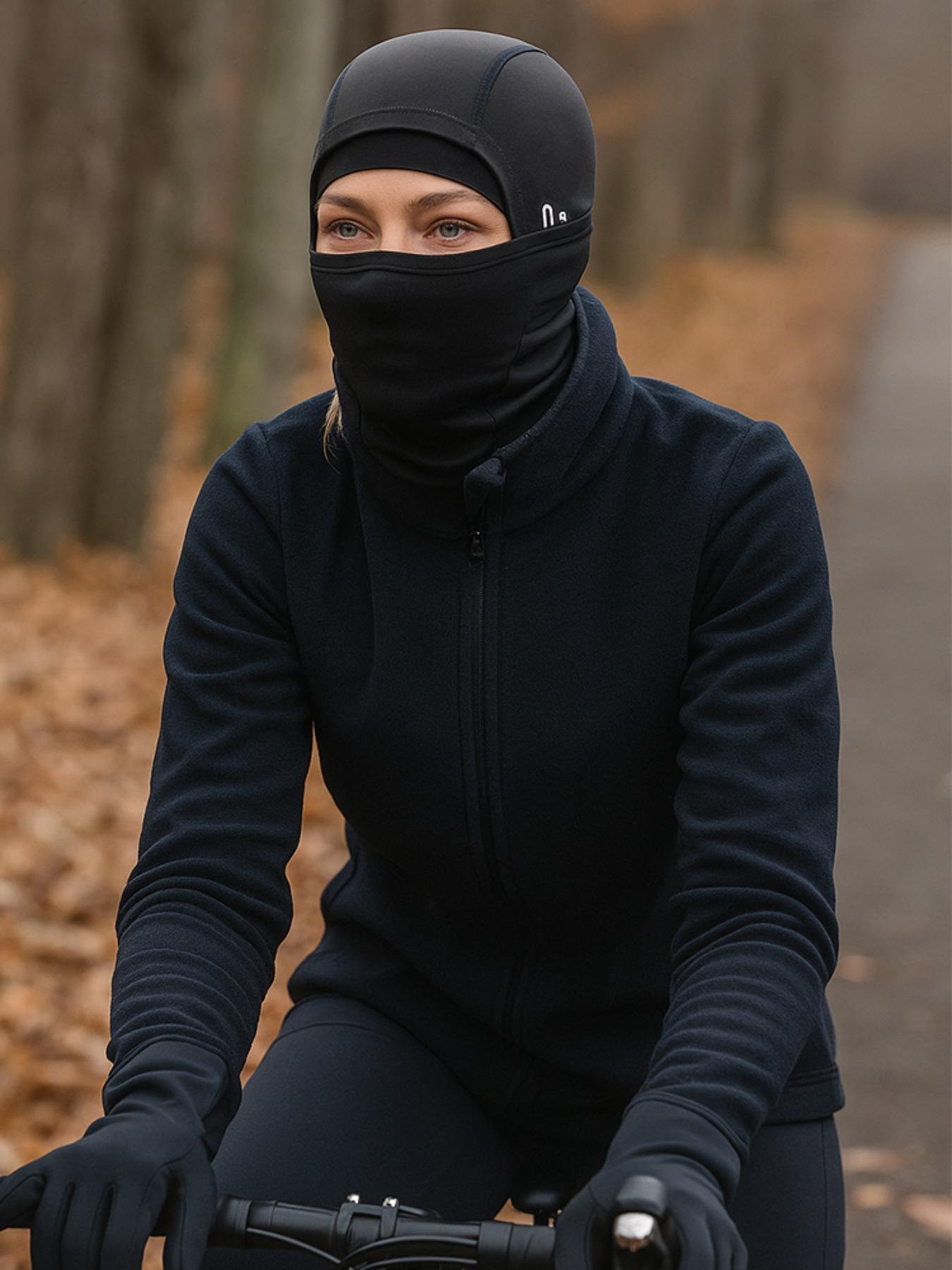 Unisex Winter Warm Face Mask Hoodie, Full-Face Windproof Fleece Ski Hat, Eyeglass Hole Motorcycle Cap, Outdoor Neck Warmer, Thermal Ski Mask, Full Balaclava